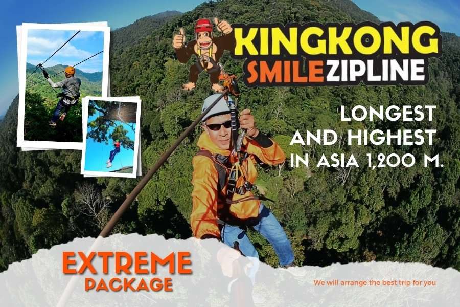 King Kong Smile Zipline (Extreme Package)