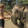 doing the elephant mud spa - voyon